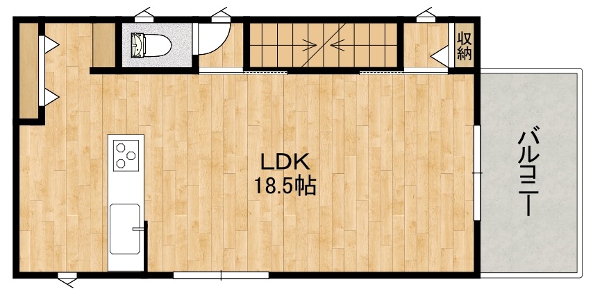 宮之阪　丸土地 - 2F